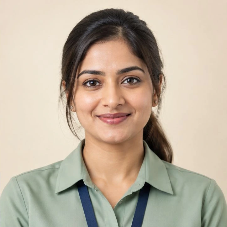 Illustrative female customer service executive